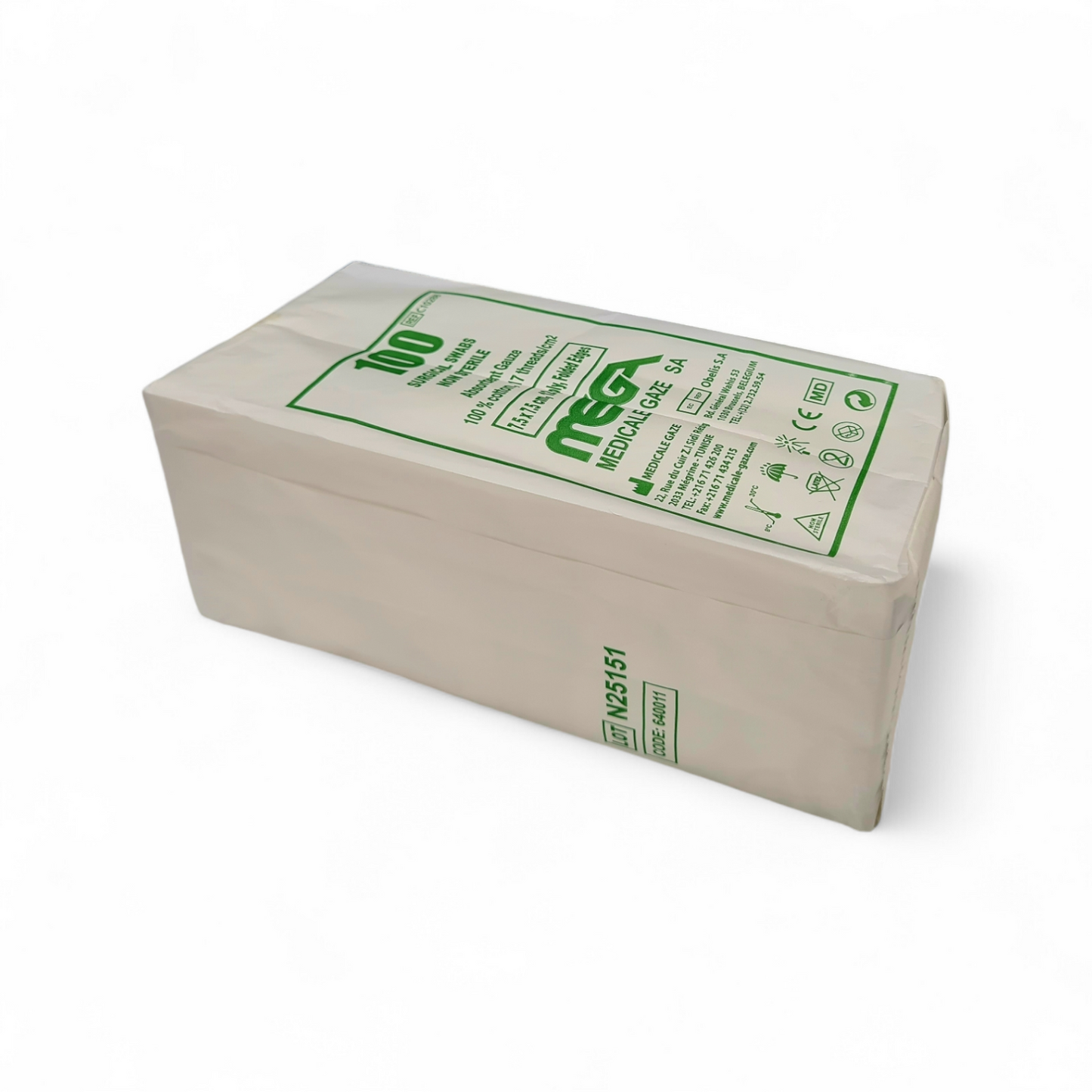 COMPRESSE NON STERLLE 7.5*7.5 MEGA