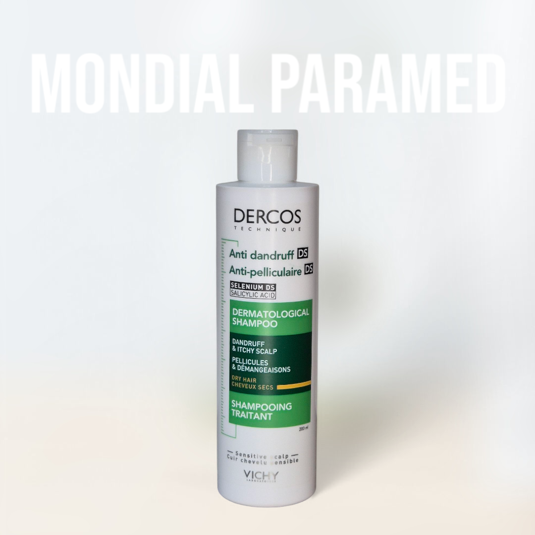 VICHY DERCOS ANTI PELLICULAIRE SHAMPOOING TRAITANT CHEVEUX NORMAUX A SECS 200ML