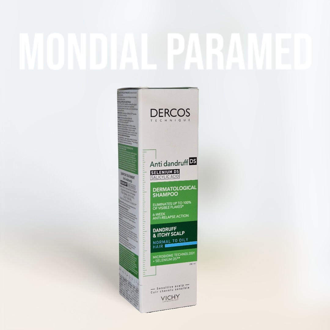 Shampoing anti pelliculaire cheveux normaux a gras dercos vichy