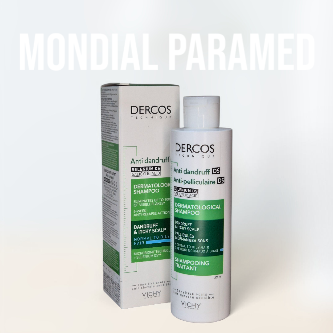 Shampoing anti pelliculaire cheveux normaux a gras dercos vichy