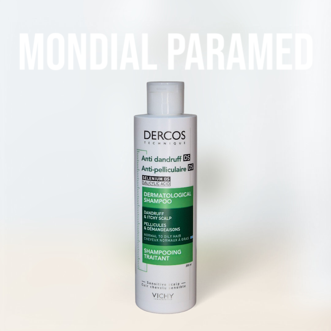 Shampoing anti pelliculaire cheveux normaux a gras dercos vichy