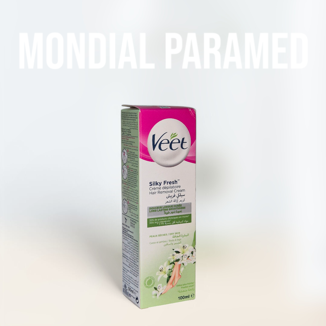 VEET CREME DEPILATOIRE PEAUX SECHE (vert), 100 ML