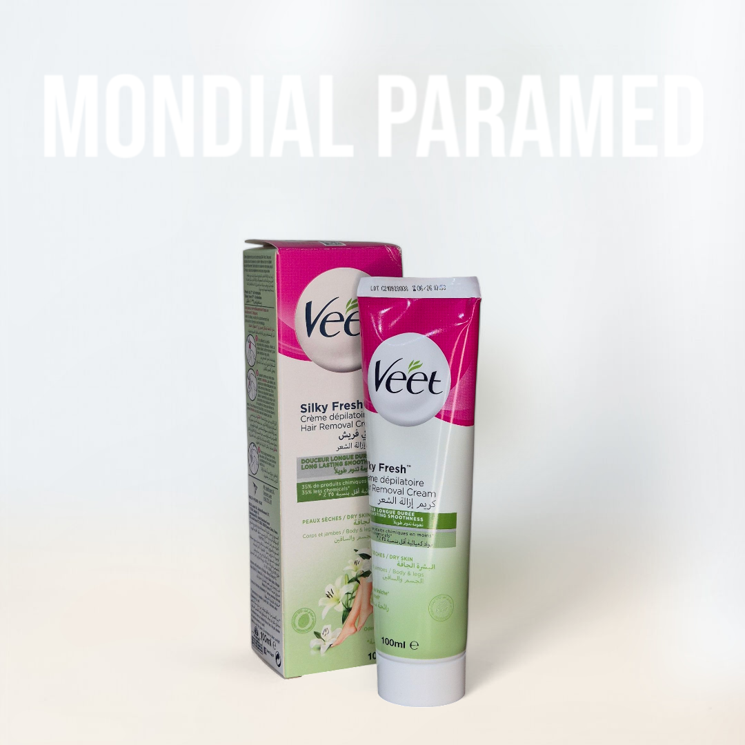 VEET CREME DEPILATOIRE PEAUX SECHE (vert), 100 ML