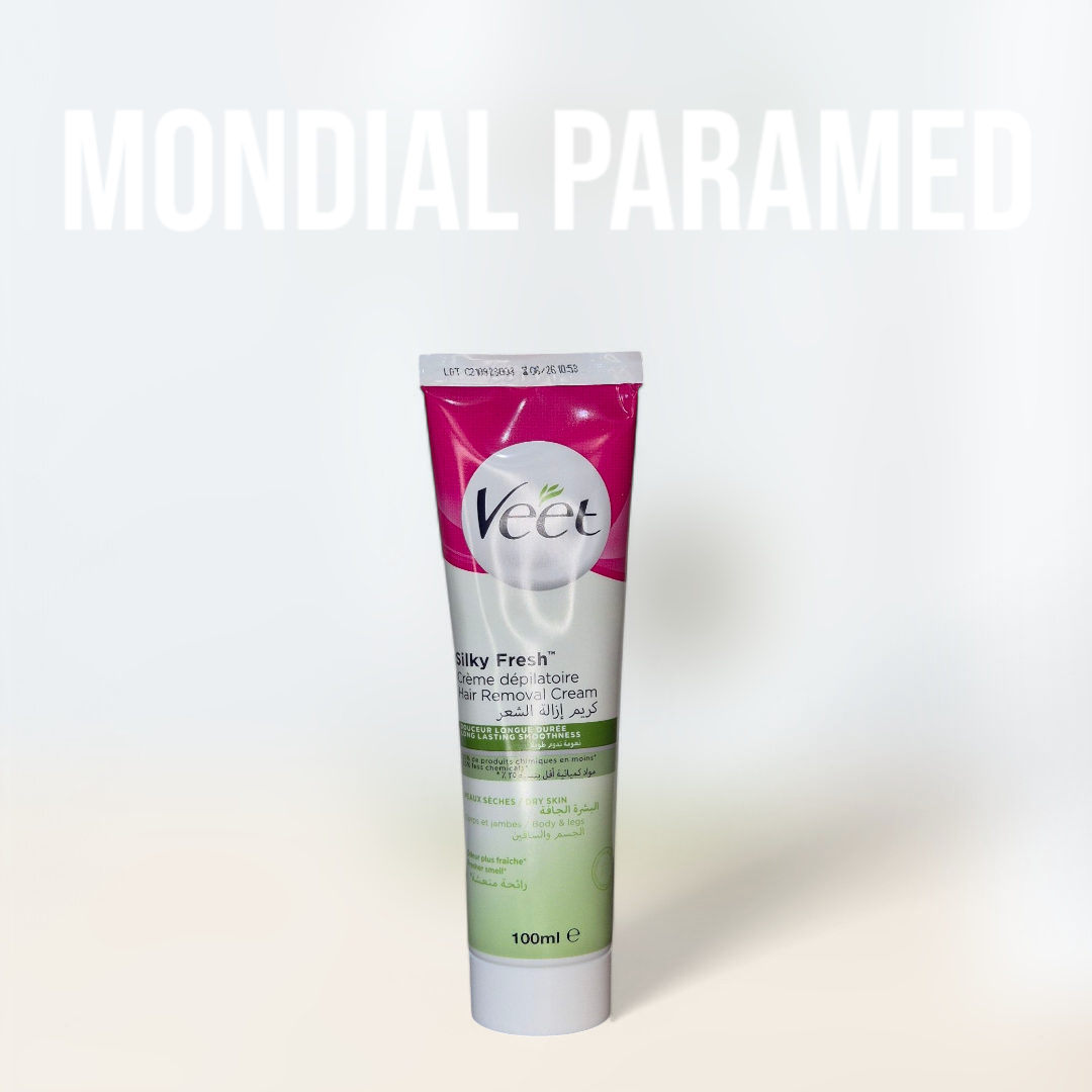 VEET CREME DEPILATOIRE PEAUX SECHE (vert), 100 ML