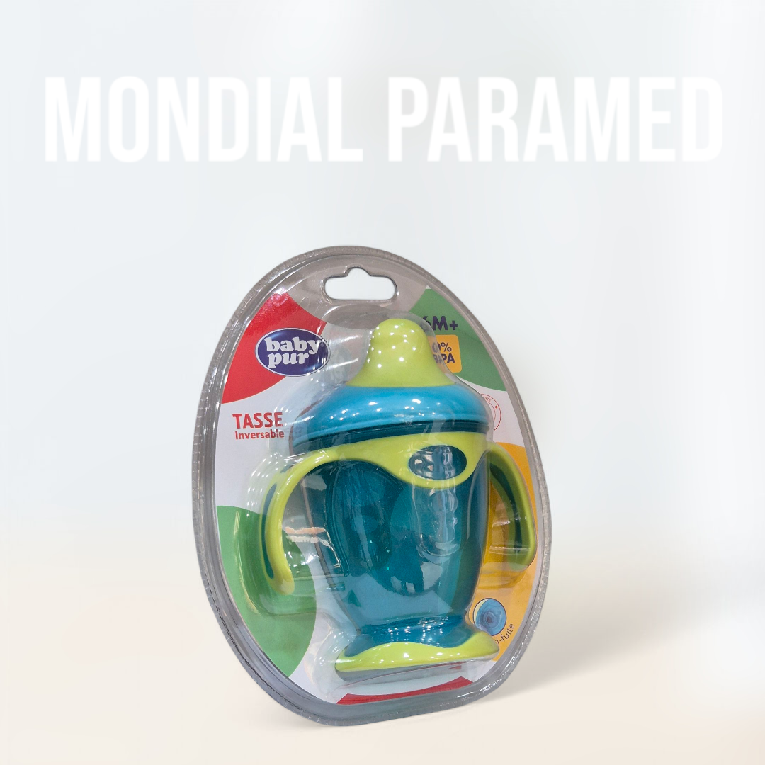 BABY PUR BIBERON COL LARGE AVEC ANSES 250ML
