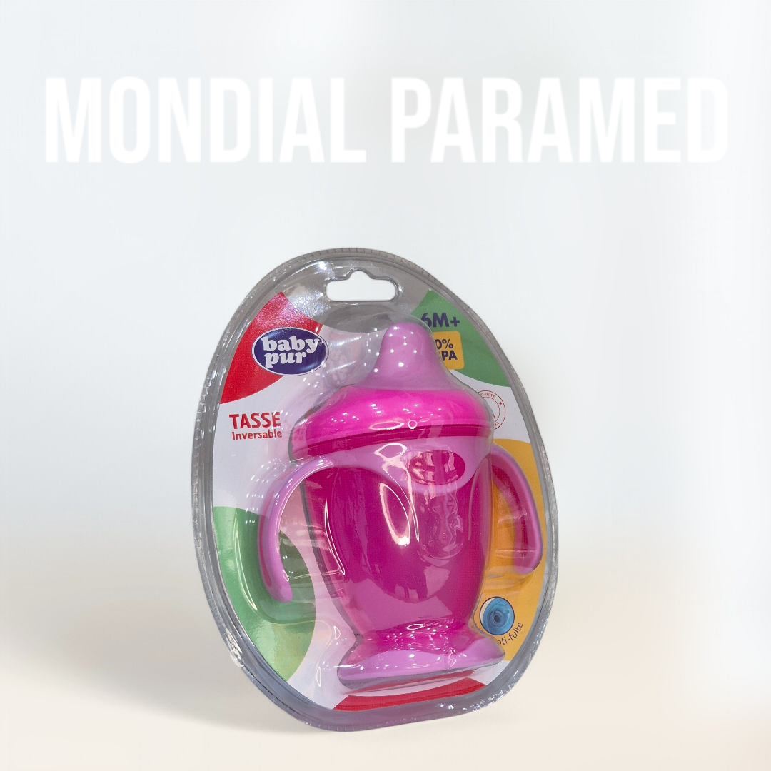 BABY PUR BIBERON COL LARGE AVEC ANSES 250ML