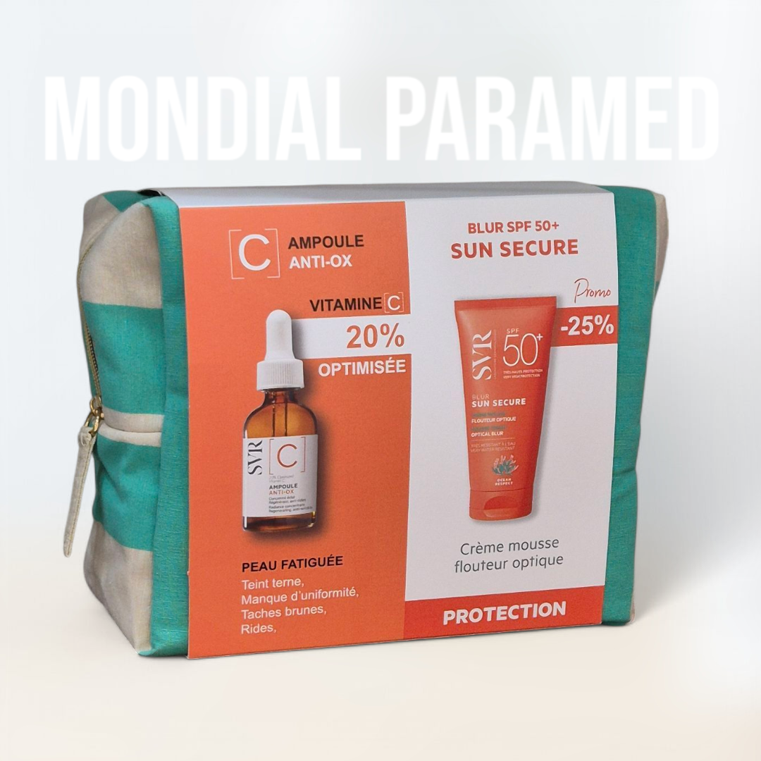 SVR TROUSSE AMPOULE ANTI OX VITAMINE C 20% 30ML+SVR SUN SECURE BLUR SPF50+ 50ML (-25%)