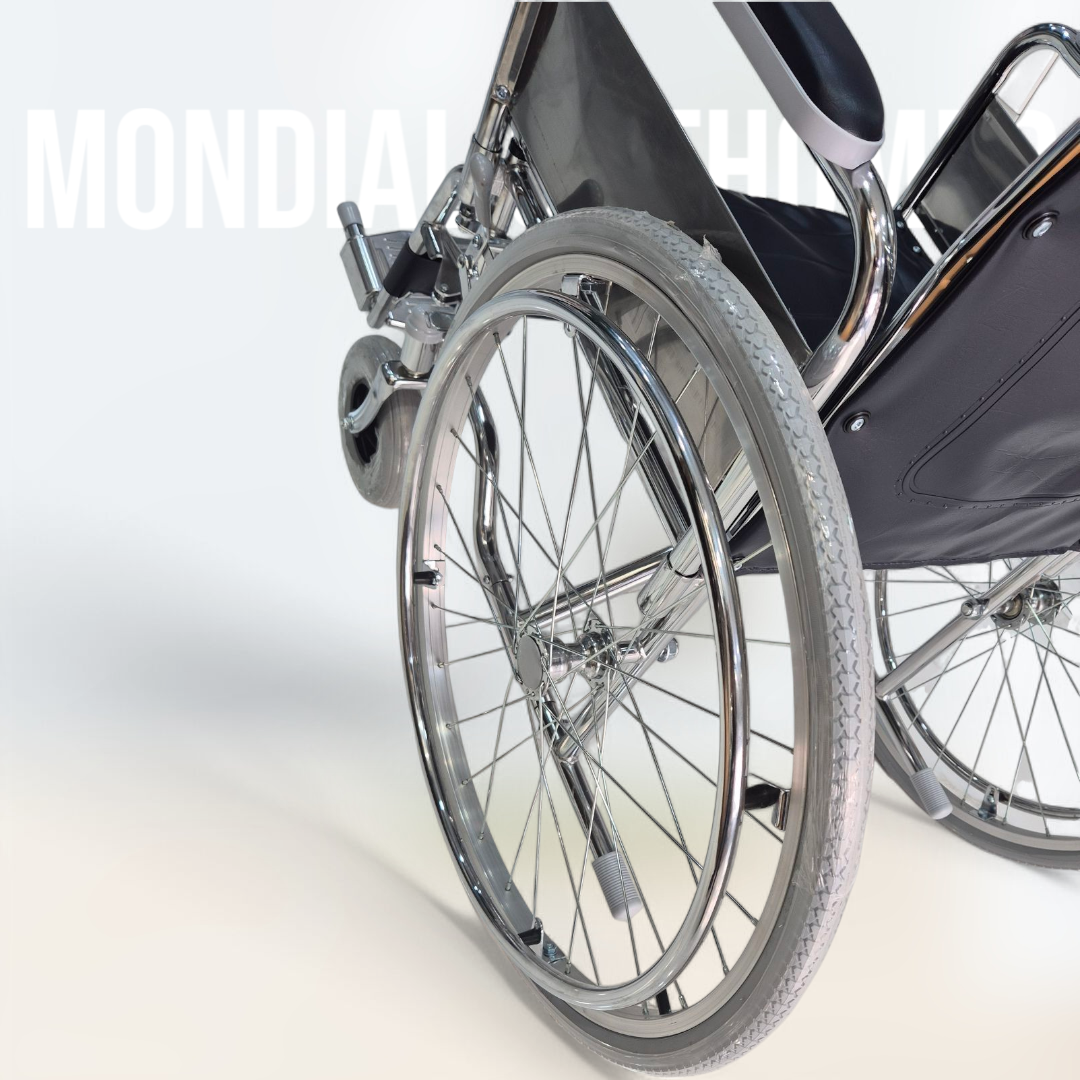 Fauteuil Roulant à Accoudoirs et Repose-pieds Amovibles MOM 901