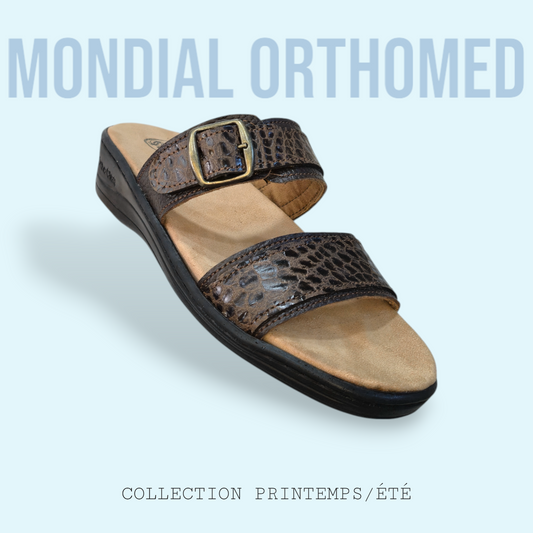 CLAQUETTE FEMME MARRON Ortho-clac A300